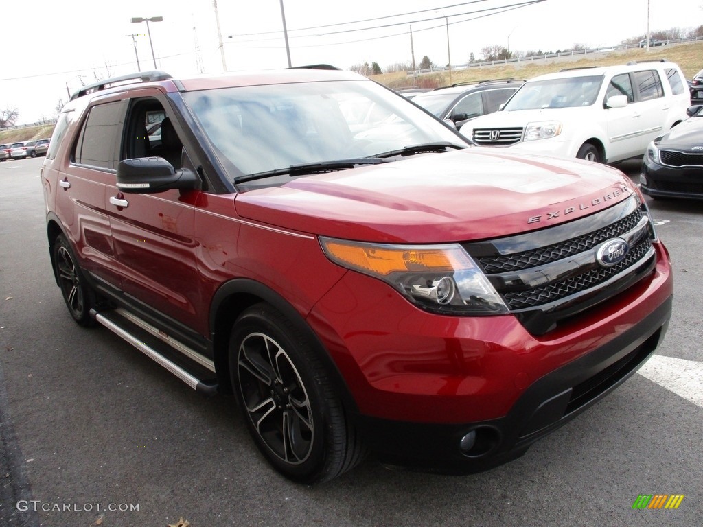 2014 Explorer Sport 4WD - Ruby Red / Sport Charcoal Black/Sienna photo #8