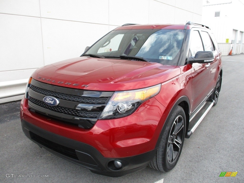 2014 Explorer Sport 4WD - Ruby Red / Sport Charcoal Black/Sienna photo #10