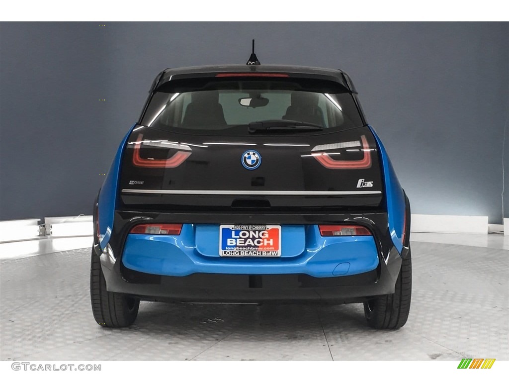 2018 i3 S with Range Extender - Protonic Blue Metallic / Atelier European Dark Cloth photo #4