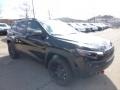 2019 Diamond Black Crystal Pearl Jeep Cherokee Trailhawk Elite 4x4  photo #7