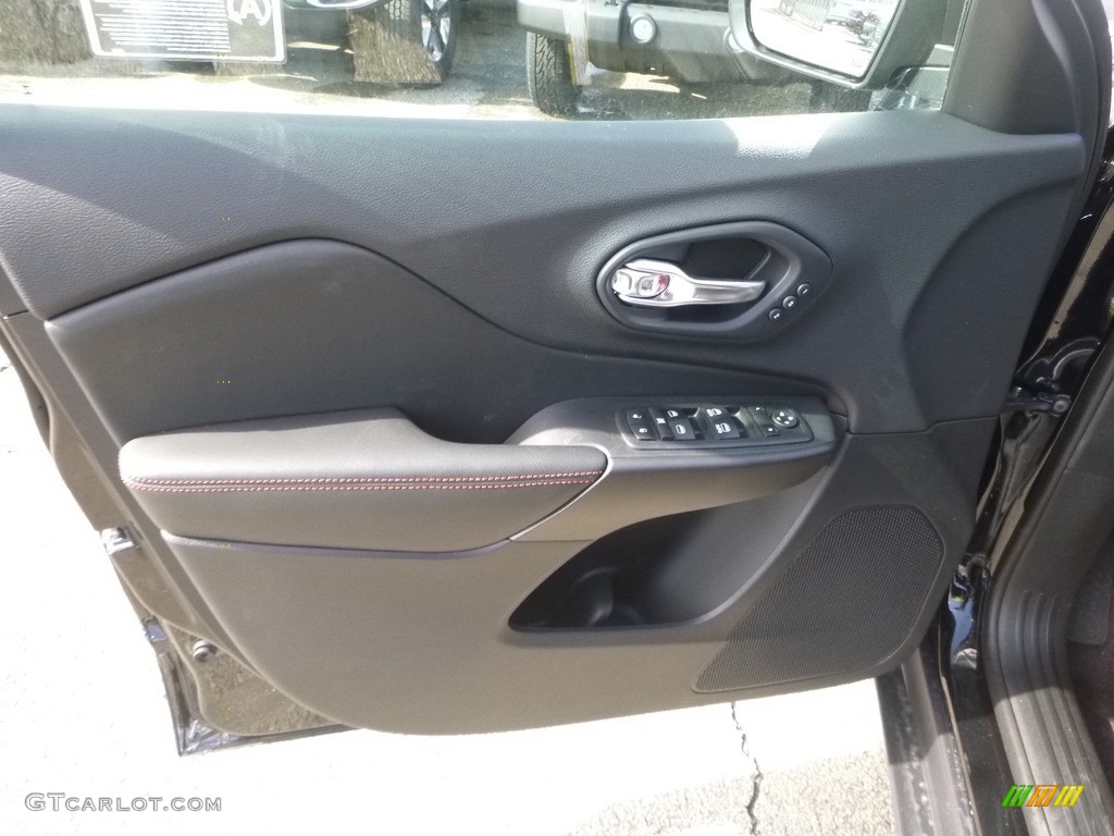 2019 Jeep Cherokee Trailhawk Elite 4x4 Black Door Panel Photo #125904644