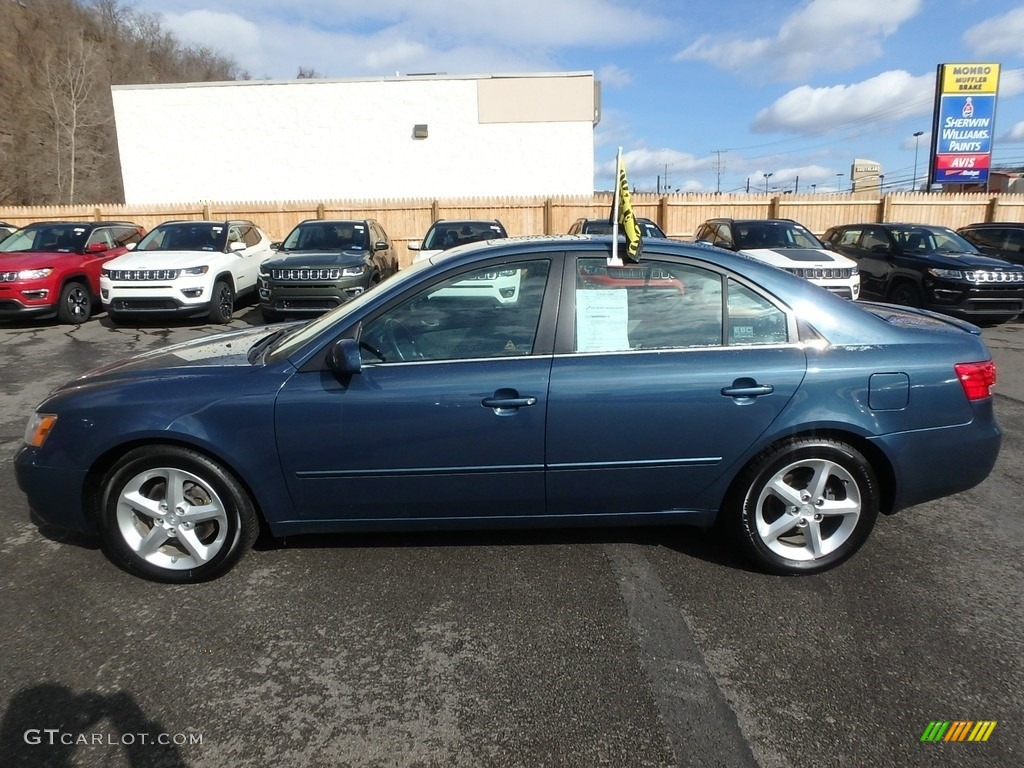 2008 Sonata SE V6 - Deepwater Blue / Gray photo #2