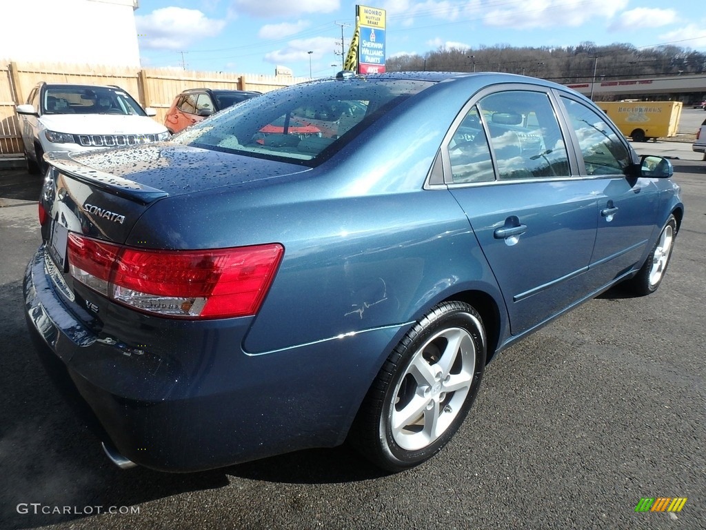 2008 Sonata SE V6 - Deepwater Blue / Gray photo #5