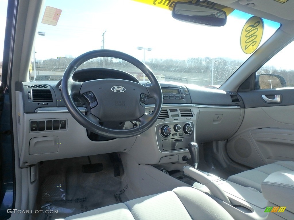 2008 Sonata SE V6 - Deepwater Blue / Gray photo #13