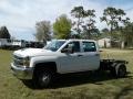 Summit White - Silverado 3500HD Work Truck Crew Cab 4x4 Chassis Photo No. 1