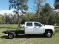 Summit White - Silverado 3500HD Work Truck Crew Cab 4x4 Chassis Photo No. 6