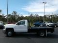 Summit White - Silverado 3500HD Work Truck Regular Cab 4x4 Stake Truck Photo No. 2