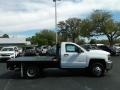 Summit White - Silverado 3500HD Work Truck Regular Cab 4x4 Stake Truck Photo No. 6