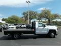 Summit White - Silverado 3500HD Work Truck Regular Cab 4x4 Stake Truck Photo No. 6