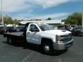 Summit White - Silverado 3500HD Work Truck Regular Cab 4x4 Stake Truck Photo No. 7