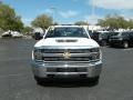 Summit White - Silverado 3500HD Work Truck Regular Cab 4x4 Stake Truck Photo No. 8