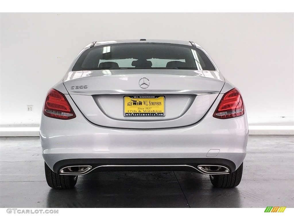 2018 C 300 Sedan - Iridium Silver Metallic / Black photo #4