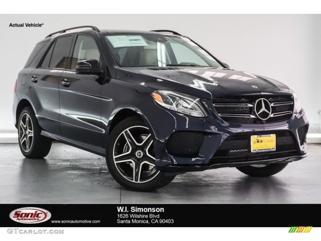 2018 GLE 350 - Lunar Blue Metallic / Ginger Beige/Espresso Brown photo #1