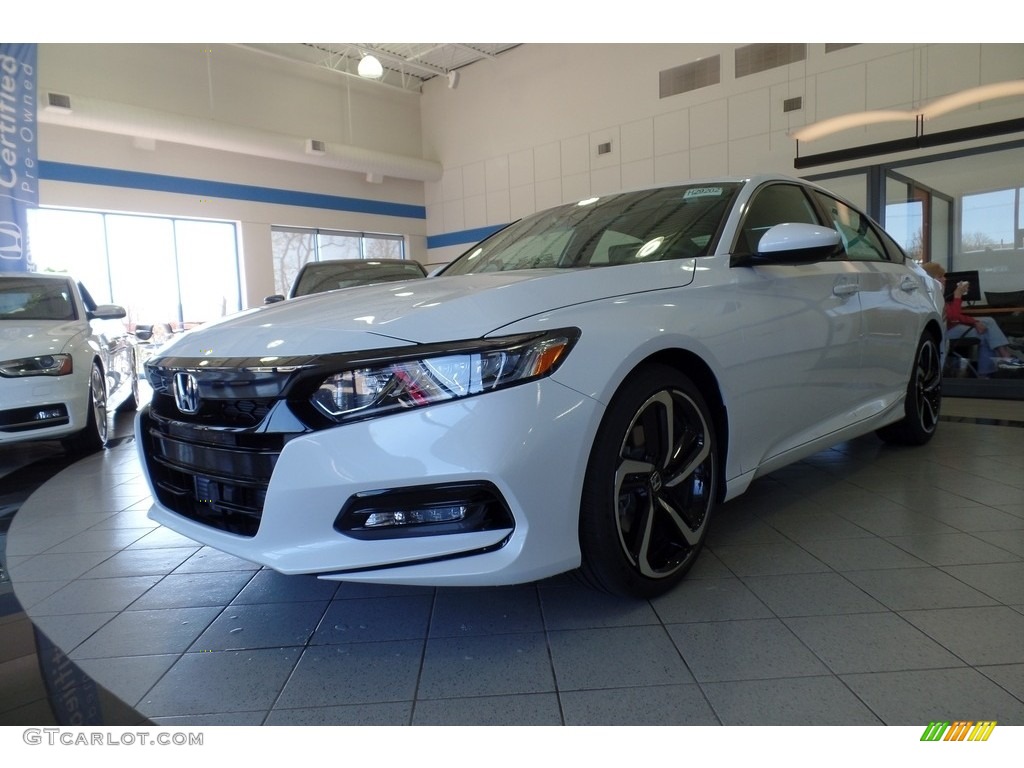 2018 Platinum White Pearl Honda Accord Sport Sedan