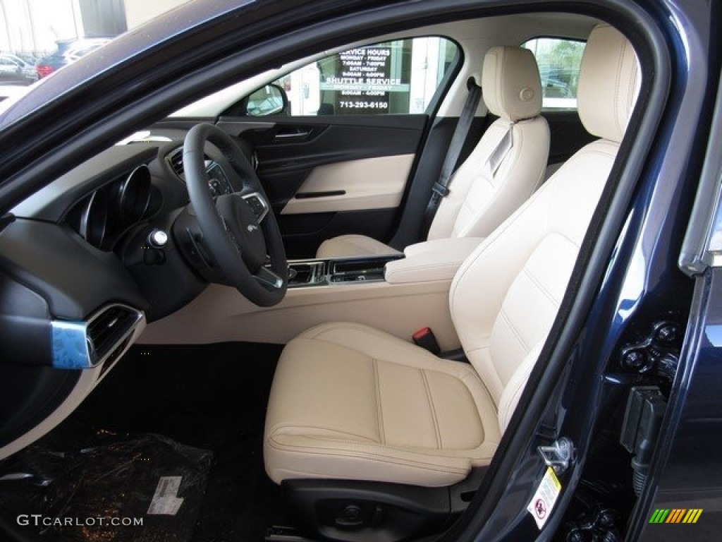 2018 XE 25t Prestige - Loire Blue Metallic / Latte photo #3