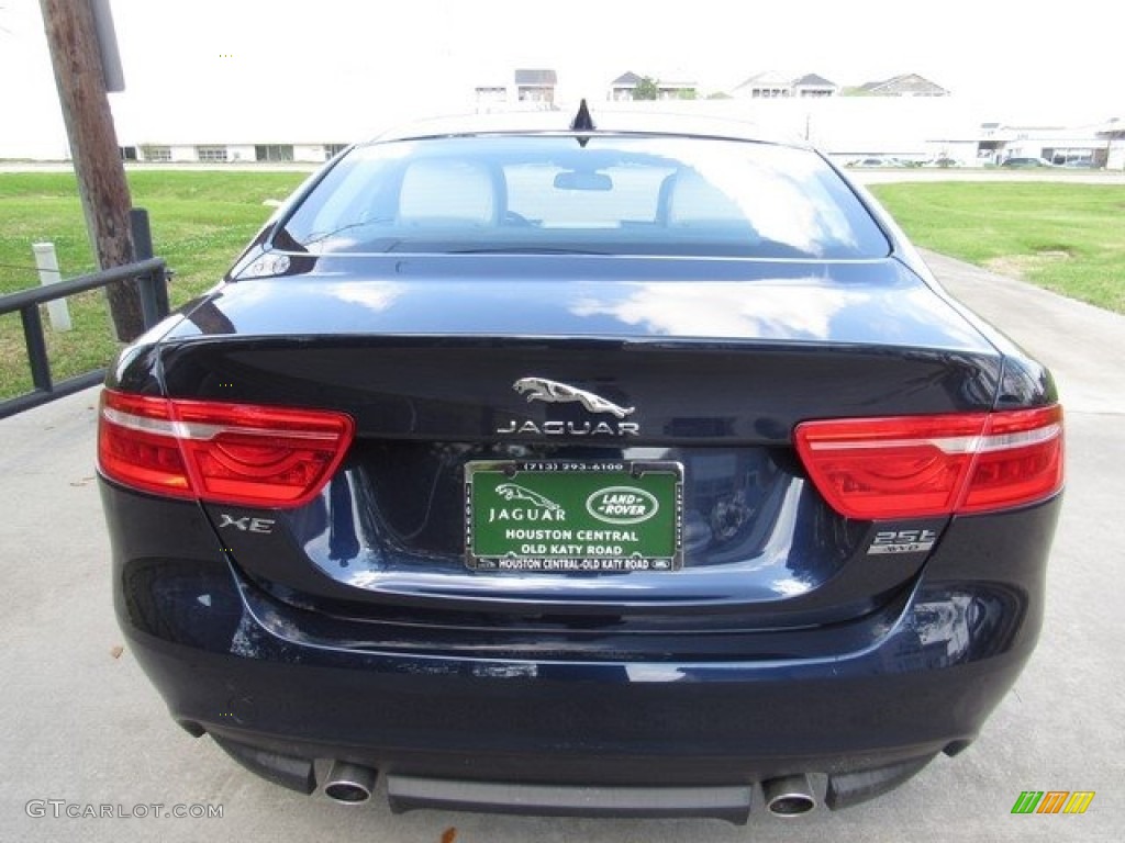 2018 XE 25t Prestige - Loire Blue Metallic / Latte photo #8