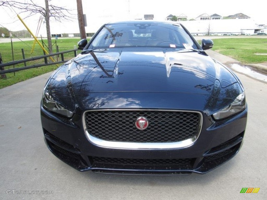2018 XE 25t Prestige - Loire Blue Metallic / Latte photo #9