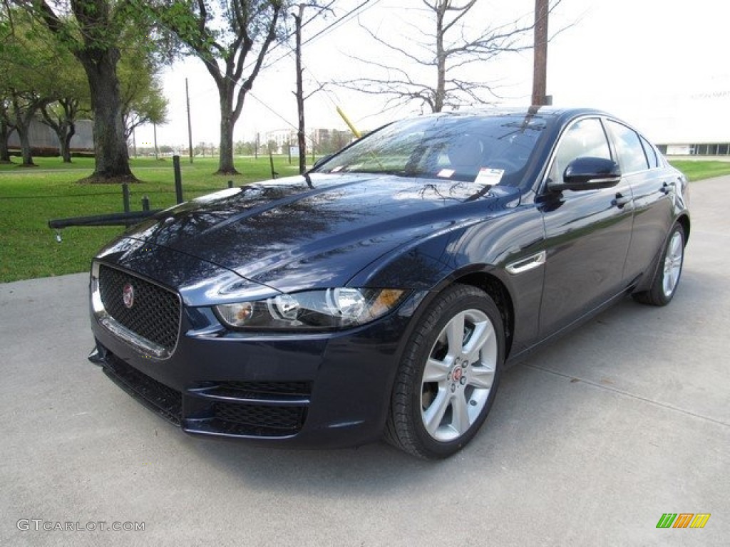 2018 XE 25t Prestige - Loire Blue Metallic / Latte photo #10