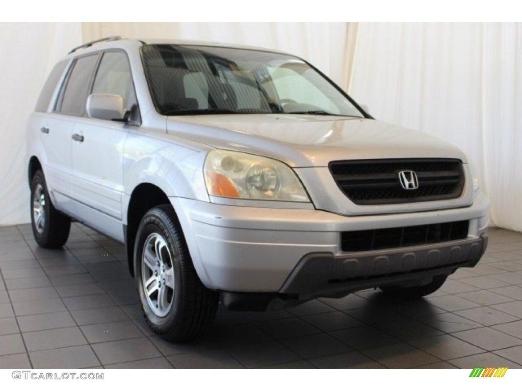 2004 Pilot EX-L 4WD - Starlight Silver Metallic / Gray photo #2