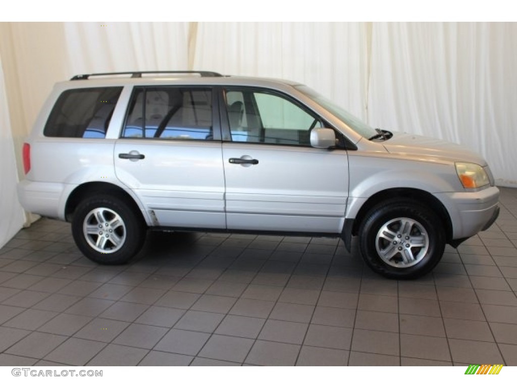 2004 Pilot EX-L 4WD - Starlight Silver Metallic / Gray photo #3