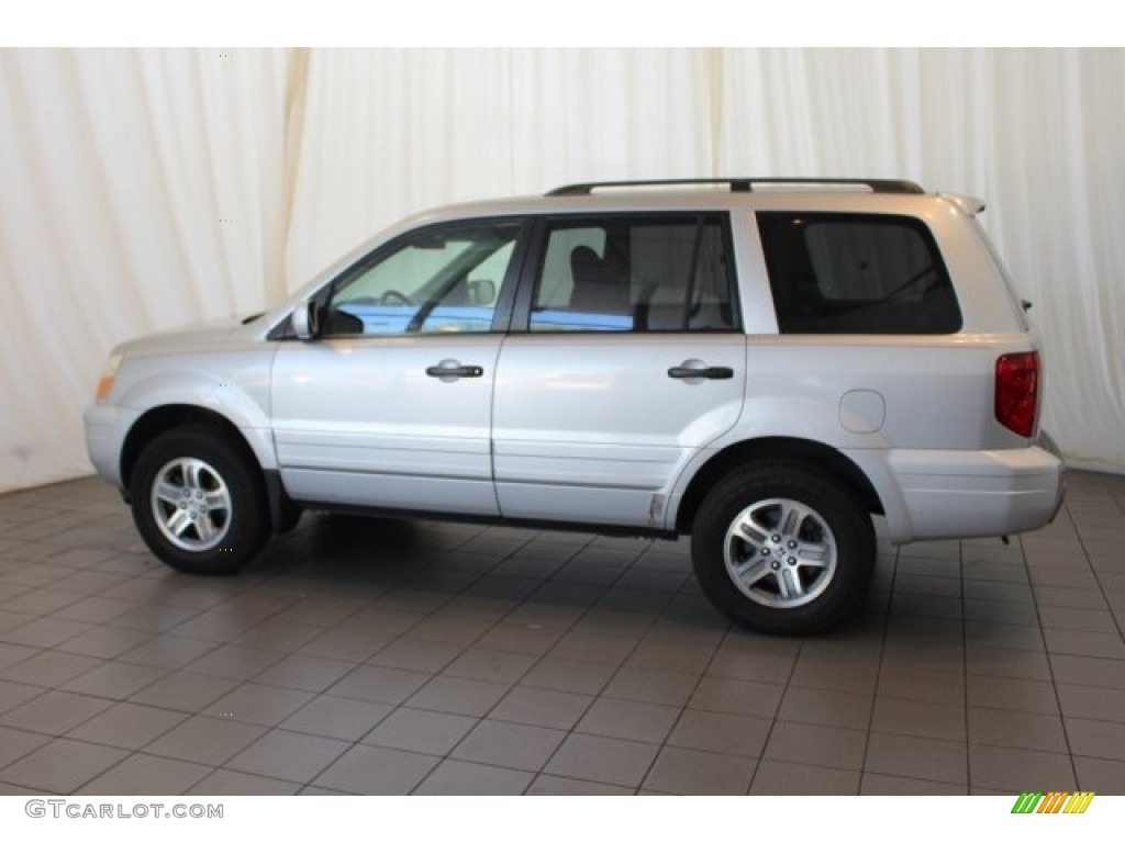 2004 Pilot EX-L 4WD - Starlight Silver Metallic / Gray photo #5