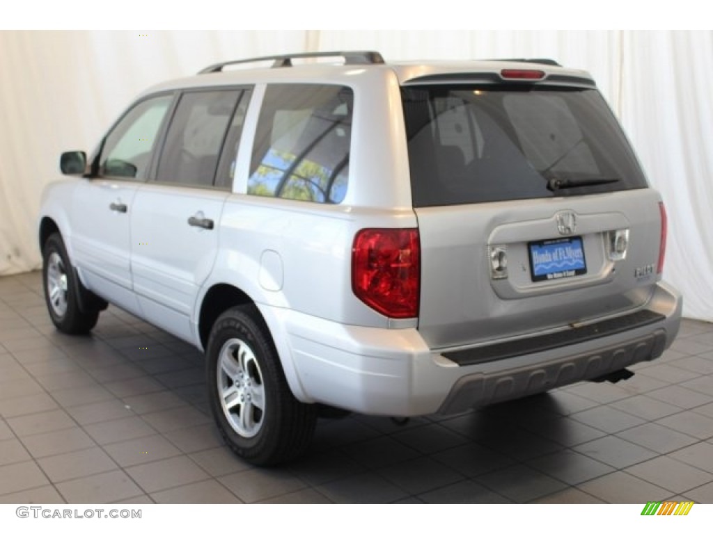 2004 Pilot EX-L 4WD - Starlight Silver Metallic / Gray photo #7