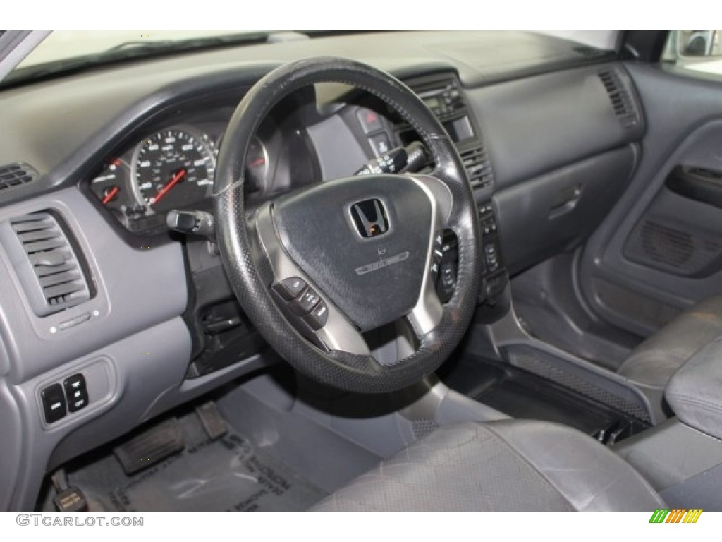 2004 Pilot EX-L 4WD - Starlight Silver Metallic / Gray photo #20