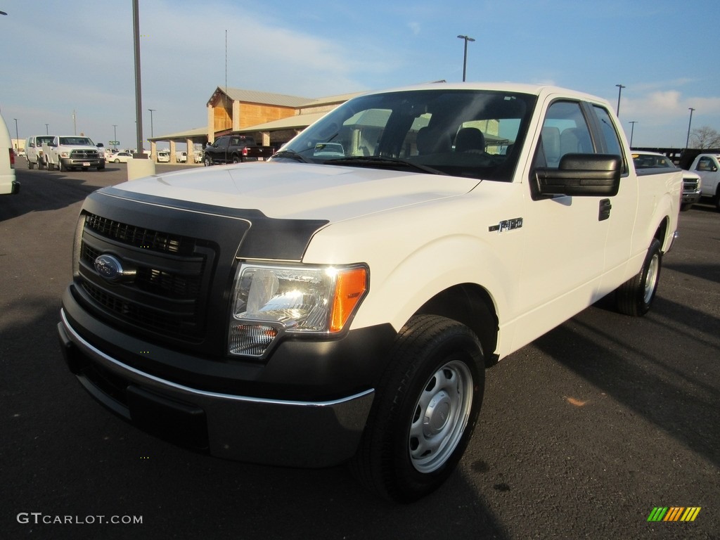 2014 F150 XL SuperCab - Oxford White / Steel Grey photo #1