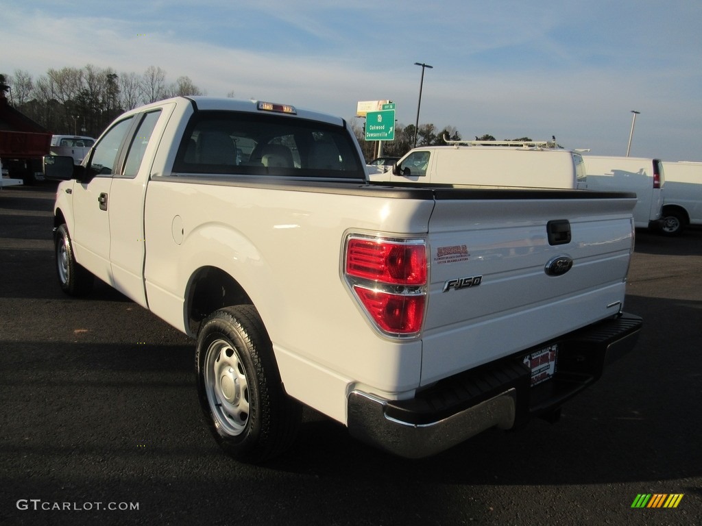 2014 F150 XL SuperCab - Oxford White / Steel Grey photo #3