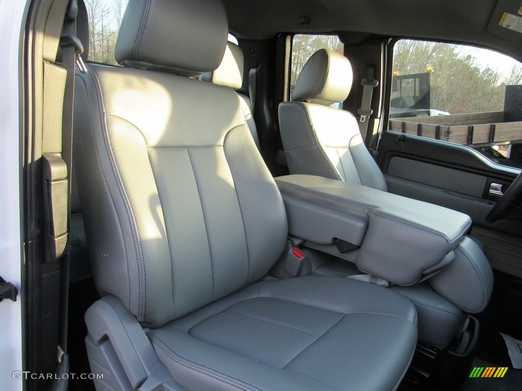 2014 F150 XL SuperCab - Oxford White / Steel Grey photo #11