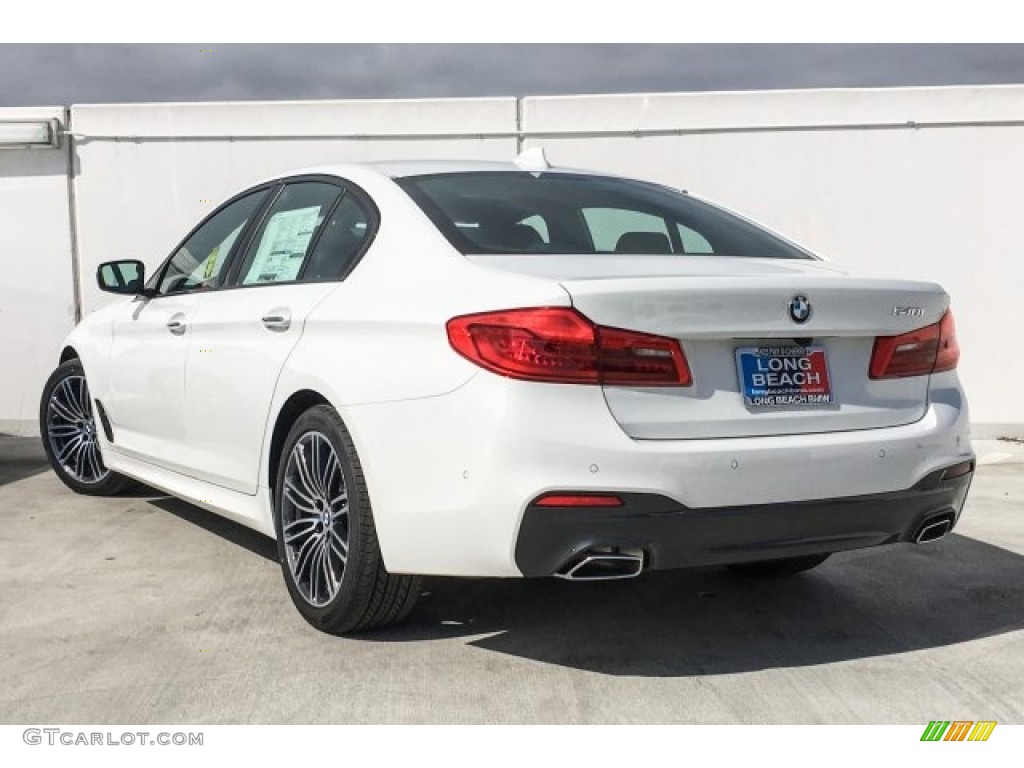 2018 5 Series 540i Sedan - Alpine White / Black photo #3