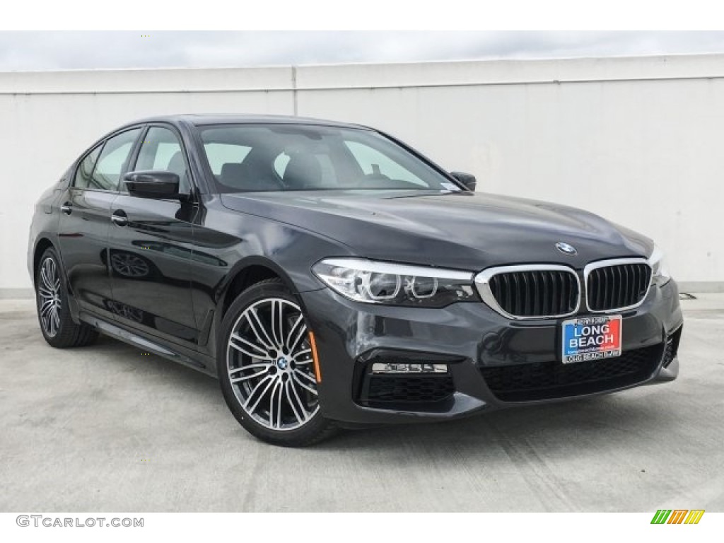 2018 5 Series 530e iPerfomance Sedan - Dark Graphite Metallic / Black photo #12