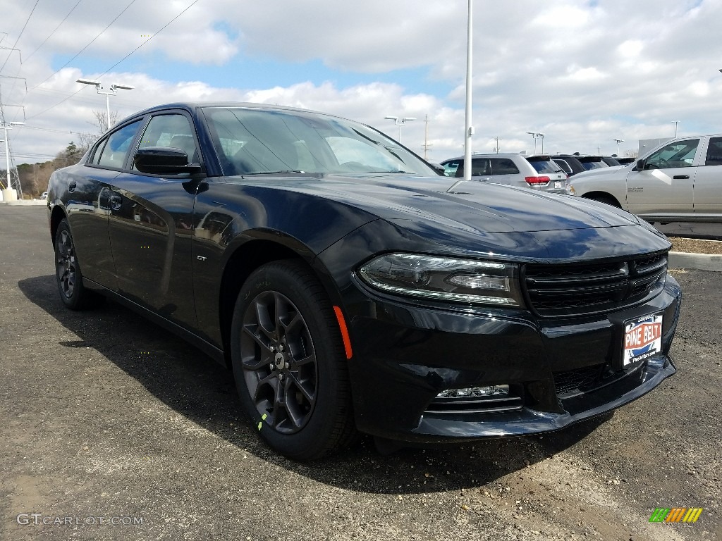 2018 Charger GT AWD - Pitch Black / Black photo #1