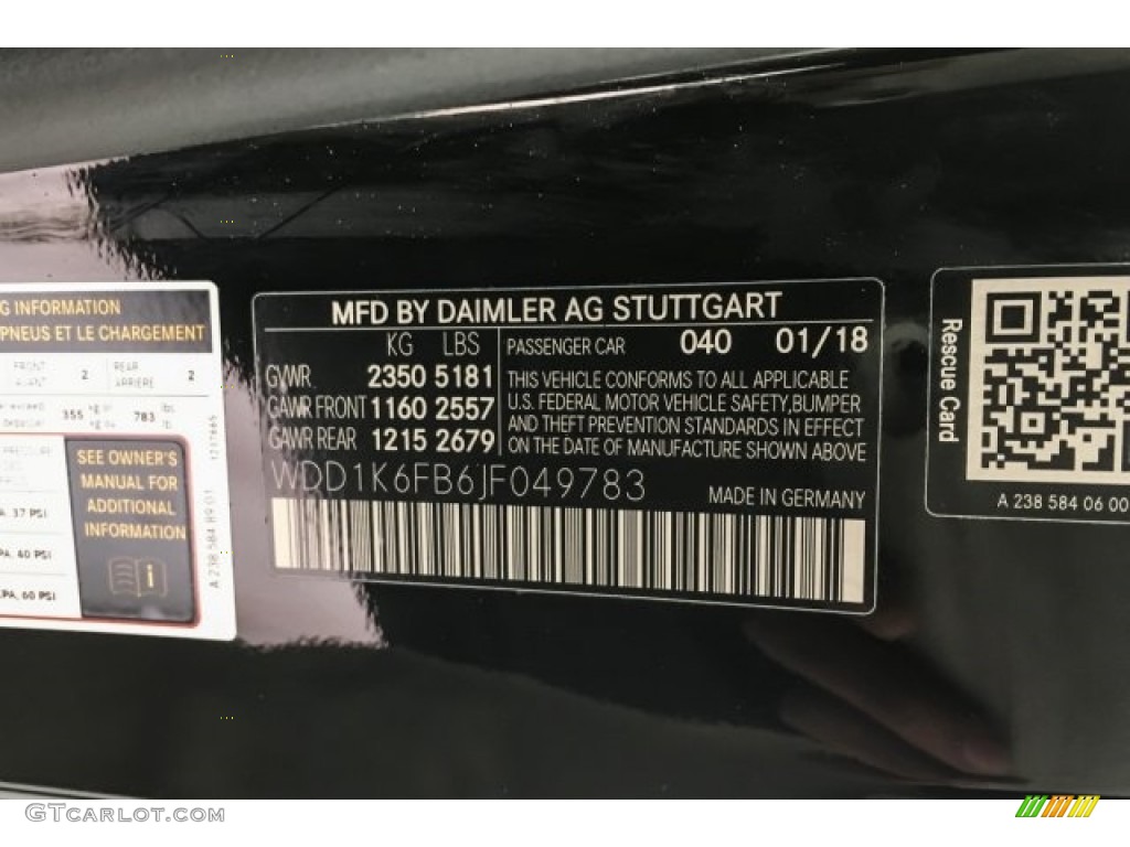 2018 E 400 Convertible - Black / Black photo #11