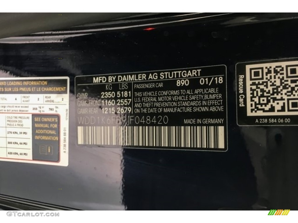 2018 E 400 Convertible - Lunar Blue Metallic / Macchiato Beige/Yacht Blue photo #11