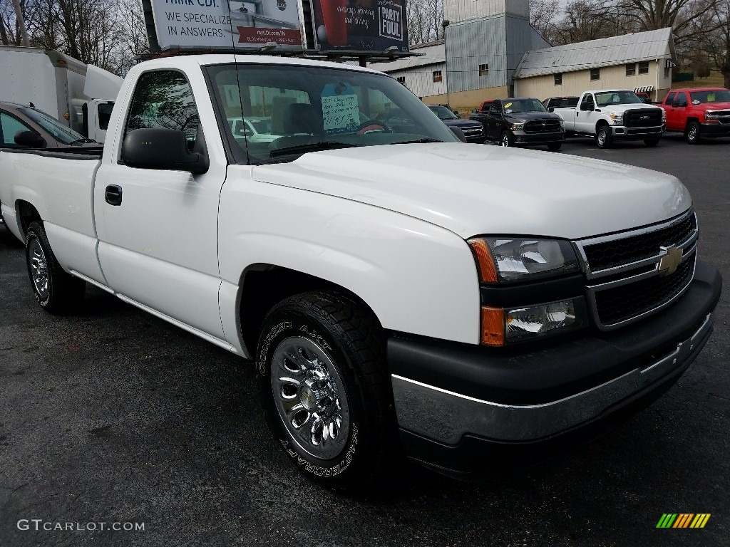 2007 Silverado 1500 Work Truck Regular Cab - Summit White / Dark Charcoal photo #9