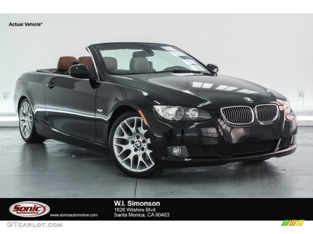 2010 3 Series 328i Convertible - Jet Black / Saddle Brown Dakota Leather photo #1