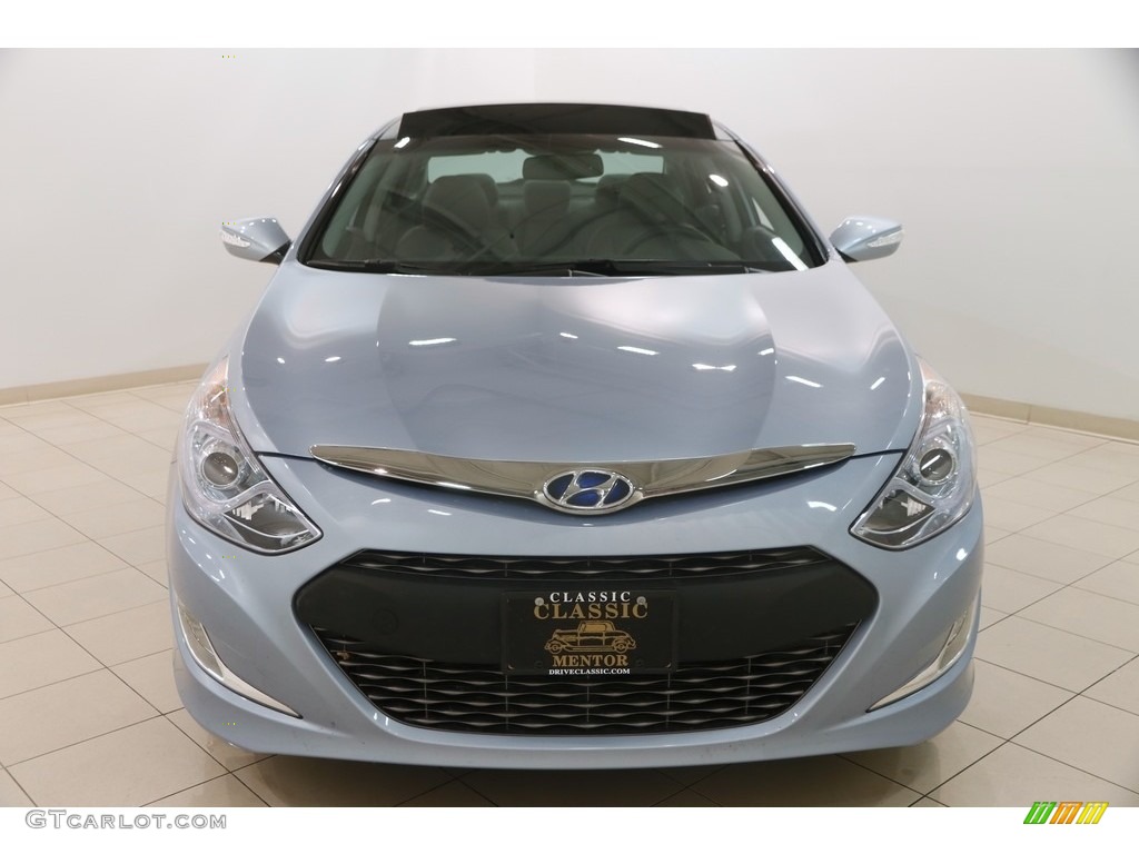 2012 Sonata Hybrid - Blue Sky Metallic / Gray photo #2