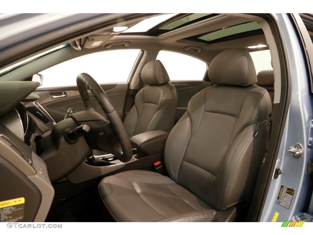 2012 Sonata Hybrid - Blue Sky Metallic / Gray photo #5
