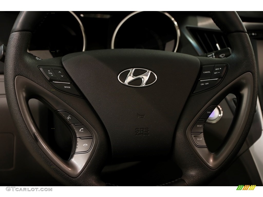 2012 Sonata Hybrid - Blue Sky Metallic / Gray photo #6