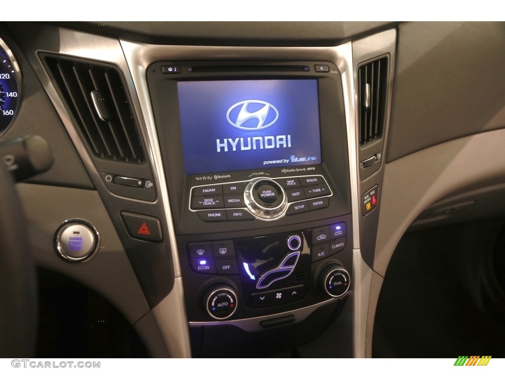 2012 Sonata Hybrid - Blue Sky Metallic / Gray photo #7