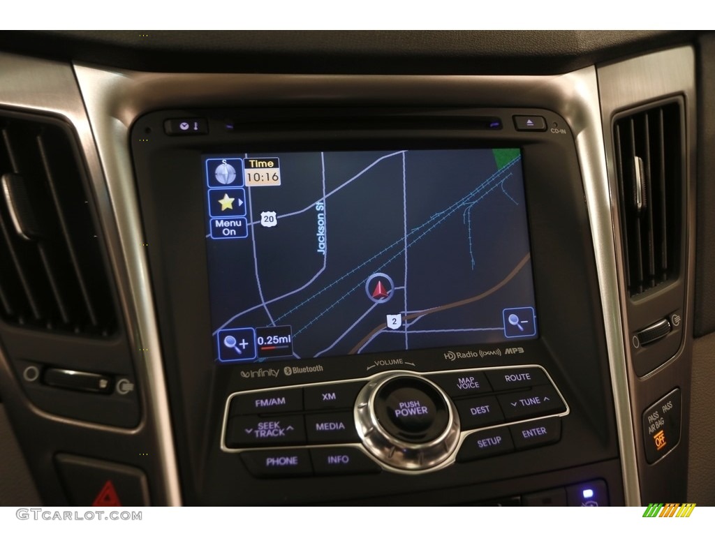 2012 Sonata Hybrid - Blue Sky Metallic / Gray photo #9