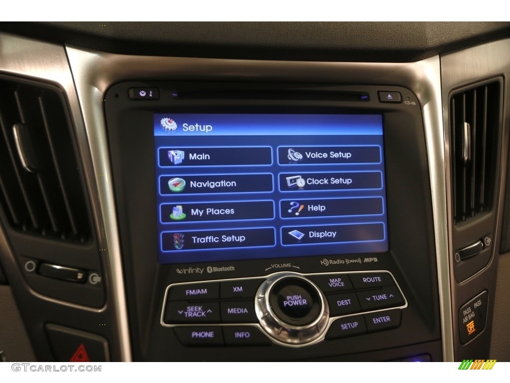 2012 Sonata Hybrid - Blue Sky Metallic / Gray photo #10