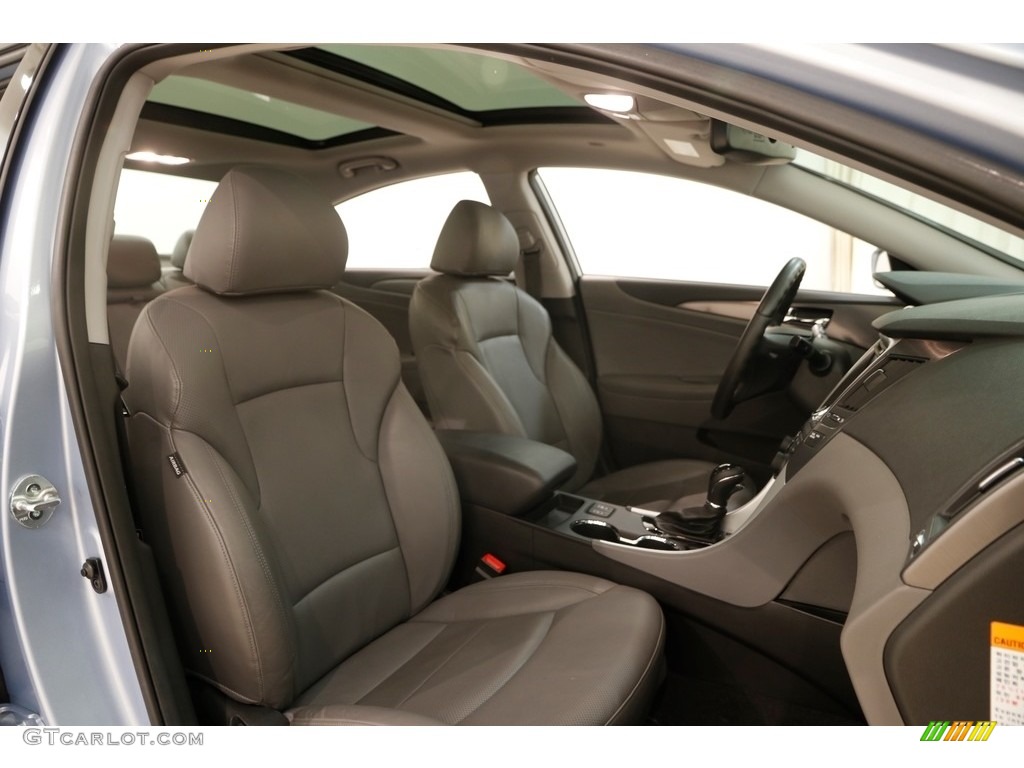 2012 Sonata Hybrid - Blue Sky Metallic / Gray photo #16