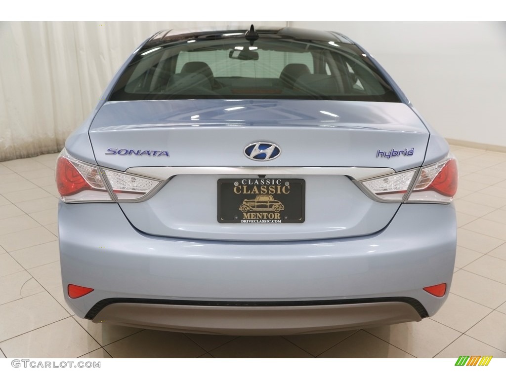 2012 Sonata Hybrid - Blue Sky Metallic / Gray photo #23
