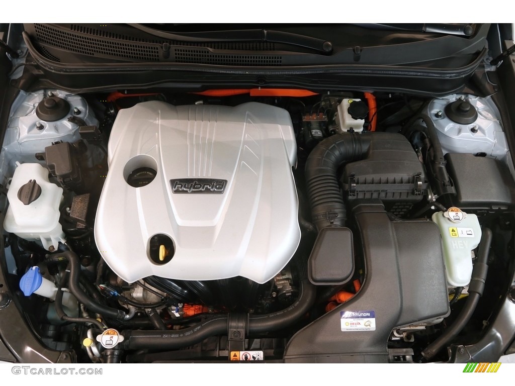 2012 Sonata Hybrid - Blue Sky Metallic / Gray photo #24