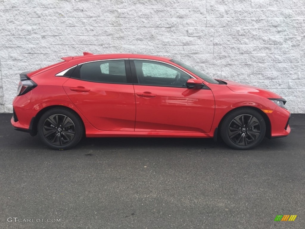 Rallye Red 2018 Honda Civic EX Hatchback Exterior Photo #125946657