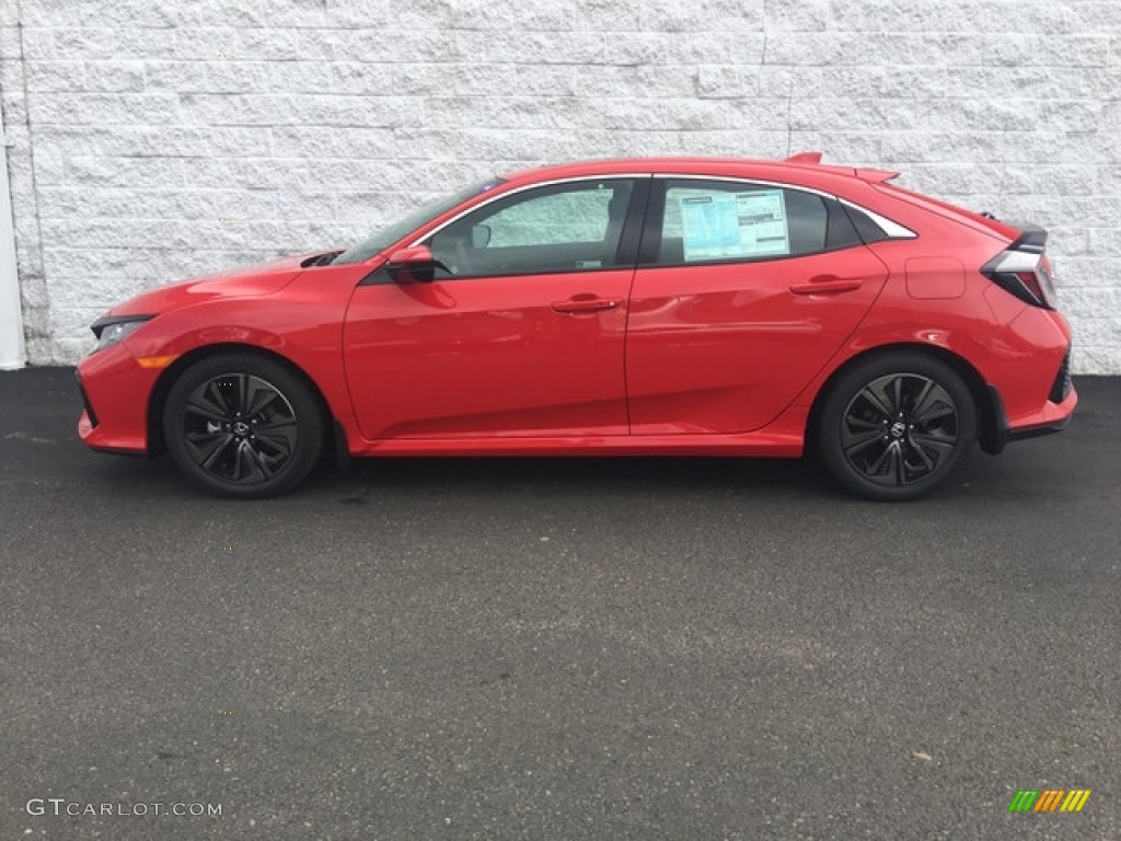 Rallye Red 2018 Honda Civic EX Hatchback Exterior Photo #125946747