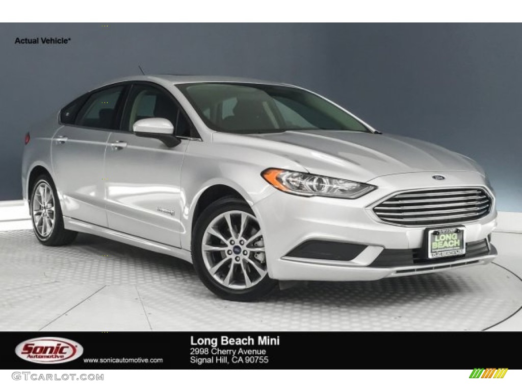 2017 Fusion Hybrid SE - Ingot Silver / Medium Light Stone photo #1