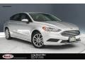 2017 Ingot Silver Ford Fusion Hybrid SE  photo #1